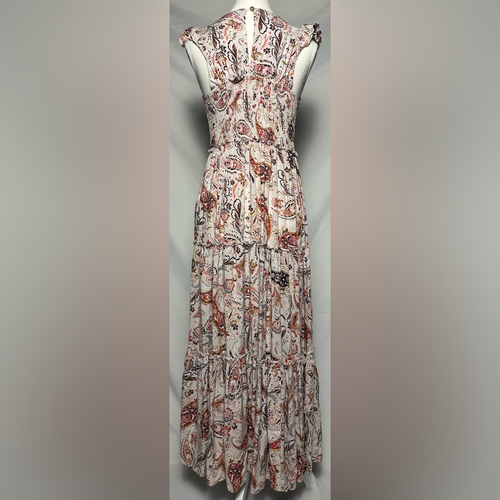 ABEL THE LABEL‎ Anthropologie Floral Boho Cottage Summer Maxi Dress Size S - Picture 3 of 5
